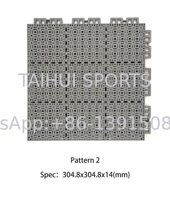 バスケットボールコートのタイルスリープ防止 プラスチックスポーツコートのタイル