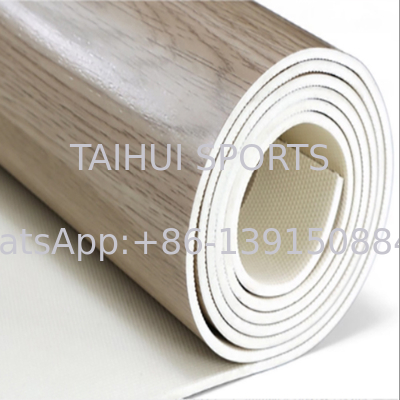 現代の環境に優しい3.5mm-8mm耐久性のあるスポーツ用床 バスケットボール/バレーボール/卓球/バドミントン/ピークボールコート用木材