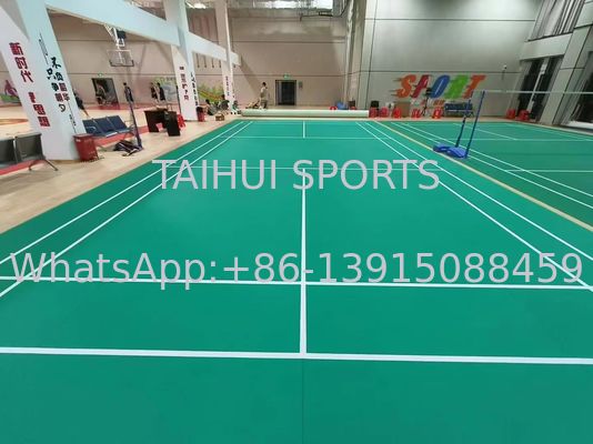 室内用PVCスポーツフロア 防滑 ショック吸収 防水 ビニール スポーツコート フレーボール バドミントン バスケットボール
