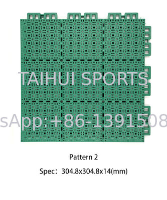 バスケットボールコートのタイルスリープ防止 プラスチックスポーツコートのタイル