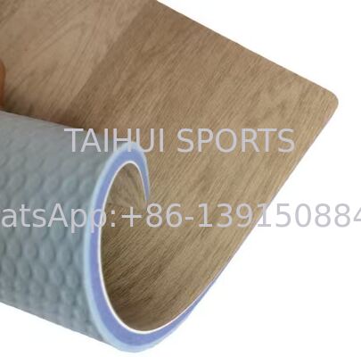 Indoor Badminton PVC Flooring 4.5mm 6mm Basketball Court Flooring Good Shock Absorption Wear Resistance