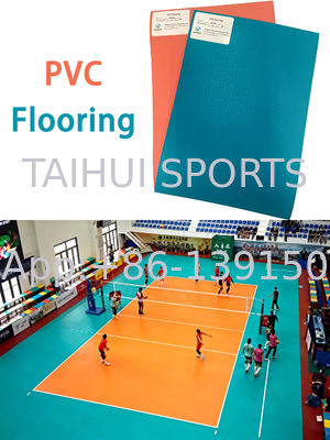 6mm バドミントン PVC フロアタイル 緑/青/黄色/赤/灰 健身 屋外 室内 PVC フロア