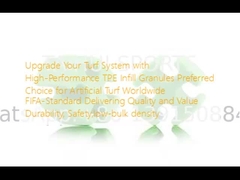 高性能TPE充填粒子を利用して芝生システムをアップグレードする 人工芝生のための好ましい選択 世界的なFIFA標準 品質と価値を提供 耐久性,安全性,低密度