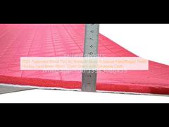 2025 サッカー場/ラグビー場/ホッケー場における人工芝用のパターンショックパッド 8mm 10mm 12mm 15mm ジオテキセル布